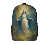 Sac à dos imprimé en 3D représentant l'Ascension de Marie, idéal pour les garçons et les collégiens. Ce sac à dos léger et décontracté de 43 cm (17 pouces) leur permettra de s'épanouir pleinement.