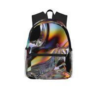 Sac à dos imprimé Liquid Prism pour homme et femme, sac à dos polyvalent