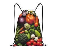 Sac À Dos Introduction De Divers Légumes Imprimer Sac De Piscine Réglable Pochette École pour PE Déjeuner Femmes
