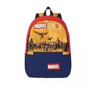 Sac à dos Iron Man avec fermeture éclair Marvel Animation Iron Man Homme Femme Cadeau d'anniversaire Sac à dos solide pour l'extérieur Noir