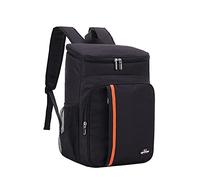 Sac à Dos Isotherme à Glacière 22L,Sac de Pique-Nique Sac Isotherme Portable Cooler Backpack Bag, pour Hommes Femmes pour Déjeuner Plage Camping BBQ Travail Ecole Pique-Nique（Noir）