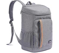Sac à Dos Isotherme à Glacière, Sac Isotherme Portable Cooler, pour Hommes Femmes pour Déjeuner Plage Camping BBQ Gris