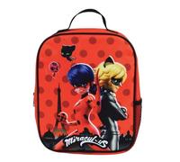 Sac à dos isotherme enfant - Jemini - Miraculous - rouge/noir - 5 L - Bretelles réglables