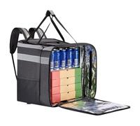Sac à dos isotherme extensible avec bandes réfléchissantes, refroidisseur à couches | Sac de transport de nourriture chaude pour emporter, transport, conducteurs, tissu Oxford et film d'aluminium
