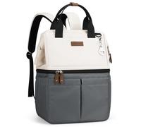 Sac à Dos Isotherme Maelstrom, glacière Isotherme pour Sac à Dos de 36 canettes, Sac Isotherme à Double étage Souple et étanche, Sac à Dos léger pour Le déjeuner pour Hommes et Femmes (Blanc)