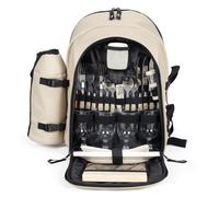 Sac à dos isotherme pique-nique beige 4 personnes