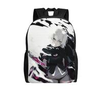 Sac à dos Jack l'Éventreur, imprimé en 3D, style dessin animé, idéal pour les voyages ou les loisirs - SYS424 Noir