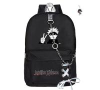 Sac à dos japonais avec porte-clés, 43,2 cm imprimé en 3D, cartable haute capacité pour les élèves du primaire et du collège et les fans de jeu, cadeau d'anniversaire pour adolescents., D, M