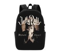 Sac à dos Jelly Roll pour hommes, femmes et adolescents, sac à dos décontracté et résistant à l'eau - CASE1056 Noir