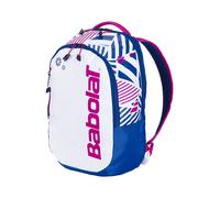 Babolat Sac à dos Junior 3rd Gen – Bleu/Blanc/Rose, 2 compartiments, taille unique
