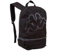 Sac à Dos - Kappa - Noir - Dos rembourré - Bretelles réglables - Poche avant zippée