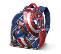 Sac à dos - KARACTERMANIA - 3D Elite - Captain America First - Bleu - Dos et bretelles rembourrés