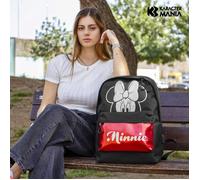 Sac à dos - KARACTERMANIA - Disney Minnie Mouse Sparkle - Noir - Léger - Poche pour appareils électroniques