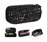 Sac à dos Kawaii Pure Math Nerd Trousse à crayons pour filles Garçons Grande boîte de stockage pour la papeterie de physique et sciences Grandes surfaces de rangement pour le festival de papeterie