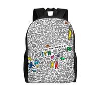 Sac à dos Keith Haring pour adolescent, cartable en toile, sac à dos pour ordinateur portable, unisexe - HXN1812 Noir
