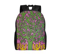 Sac à dos Keith Haring pour adolescent, cartable en toile, sac à dos pour ordinateur portable, unisexe - HXN1818 Noir