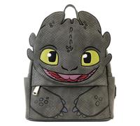 Loungefly Sac à dos Krokmou (Toothless) Polyuréthane 22,5x25x11,25 cm Détails appliqués