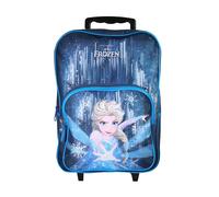 Bagtrotter - La Reine des Neiges - Frozen - Disney - Sac à Dos Scolaire à Roulettes - Bleu - 1 Compartiment Zippé - 1 Poche Zippé - Bretelles Matelassées - 30x12x41cm - Matière Polyester - Sac