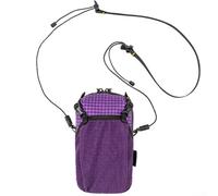 Sac à dos léger avec bandoulière pliable et compartiment de protection pour téléphone, en nylon imperméable et résistant à l'usure pour sports de plein air et activités urbaines (violet)