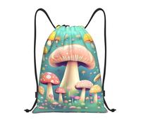 Sac à dos léger avec cordon de serrage imprimé jolis petits champignons - Sac de sport étanche - Unisexe - Unisexe - Pour homme et femme
