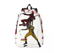 Sac à dos léger Deadpool & Wolverine Journey Retro lavable Marvel Deadpool & Wolverine Film Sac à main pour femme Anniversaire Noir
