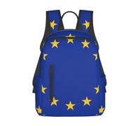 Sac à dos léger et décontracté avec drapeau de l'Union européenne - Grande capacité