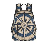 Sac à dos léger et décontracté avec motif rose boussole - Grande capacité | Légères. Bretelles rembourrées. Convient aux ordinateurs portables de 15".