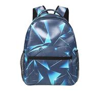 Sac à dos léger et décontracté Cool DuckPrint, Bleu Cyber 3, One Size | Sac à dos décontracté résistant à l'eau pour ordinateur portable pour homme et femme, petit sac d'enseignement pour voyage