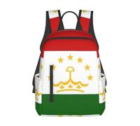 Sac à dos léger et décontracté Motif drapeau du Tadjikistan Grande capacité