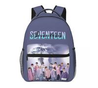 Sac à dos léger imprime à motif tendance SEVEN-TEEN, 43 cm Noir