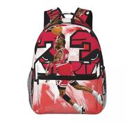 Sac à dos léger Michael Jordan, nouveau modèle tendance, imprime, 43 cm Noir