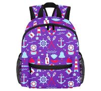 Sac à dos léger pour enfants de 3 à 8 ans - Motif chouette - Acquérir la sagesse, Multicolore 11., 25.4x10x30 CM/10x4x12 in