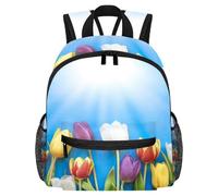Sac à dos léger pour enfants de 3 à 8 ans - Motif chouette - Acquérir la sagesse, Multicolore 6., 25.4x10x30 CM/10x4x12 in