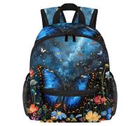 Sac à dos léger pour enfants de 3 à 8 ans Motif crânes et dollars, multicolore 2, 25.4x10x30 CM/10x4x12 in