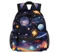 Sac à dos léger pour enfants de 3 à 8 ans Motif floral et pensée Violet, Multicolore 9., 25.4x10x30 CM/10x4x12 in