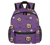 Sac à dos léger pour enfants de 3 à 8 ans Motif petit ours romantique, multicolore 1, 25.4x10x30 CM/10x4x12 in
