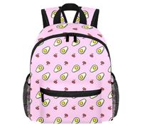 Sac à dos léger pour enfants de 3 à 8 ans Motif petit ours romantique, Multicolore 14., 25.4x10x30 CM/10x4x12 in