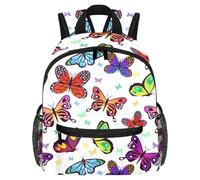 Sac à dos léger pour enfants de 3 à 8 ans Motif petit ours romantique, Multicolore 8., 25.4x10x30 CM/10x4x12 in