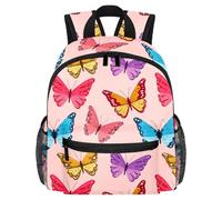 Sac à dos léger pour enfants de 3 à 8 ans Motif petit ours romantique, Multicolore 9., 25.4x10x30 CM/10x4x12 in