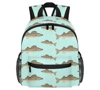 Sac à dos léger pour enfants de 3 à 8 ans Motif requins bleus, Multicolore 12., 25.4x10x30 CM/10x4x12 in
