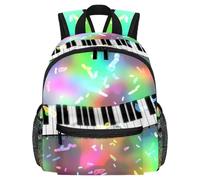 Sac à dos léger pour enfants de 3 à 8 ans pour instruments de musique violoncelle rétro, Multicolore 14., 25.4x10x30 CM/10x4x12 in