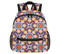 Sac à dos léger pour enfants de 3 à 8 ans pour instruments de musique violoncelle rétro, Multicolore 10., 25.4x10x30 CM/10x4x12 in