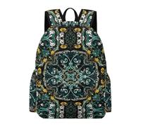 Sac à dos léger pour les voyages à l'université, sac de jour style bohème vintage à motifs cachemire et bandana