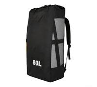 Sac à dos léger pour planches à pagaie gonflables avec grille d'aération et tissu Oxford 600D uni (80 L)