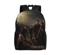 Sac à dos léger unisexe The Vampire Diaries Seasons, sac à dos basique pour ordinateur portable, cartable de voyage, école - XTYD2398 Noir