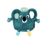 Déglingos – Sac à dos velours côtelé – Berlingos le Koala – Peluche ultra douce – Bleu
