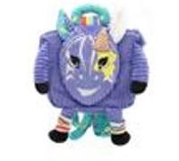 Sac à dos Les Déglingos - velours "Kiprokos le zèbre" - 10750 Violet G