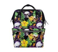 Sac à dos licorne avec motif fleur de licorne grande capacité Sac de voyage multifonction pour maman femme Multi16. OneSize