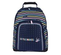 Sac à dos - LITTLE MARCEL - Hirondelle - 2 compartiments - Bleu - Primaire