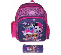 Sac à Dos - LOL Surprise! - 32 cm - Multicolore - Trousse Scolaire Incluse - Fille Primaire